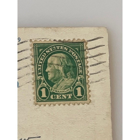 Vtg 1929 Litho Ephemera Postcard Niles MI Train Depot Station Railroad Posted - Picture 9 of 11